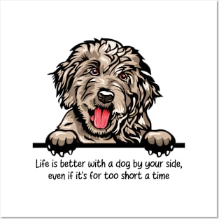 Life is better with a dog by your side, even if it's for too short a time Posters and Art